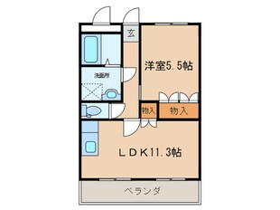 メルヴェールの物件間取画像